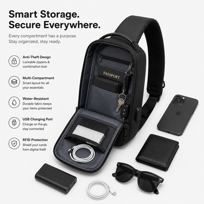 Lockable Crossbody Bag