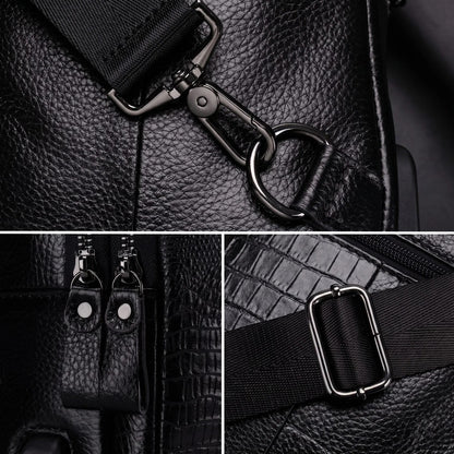 Stylish and Versatile Crocodile Leather Crossbody Bag