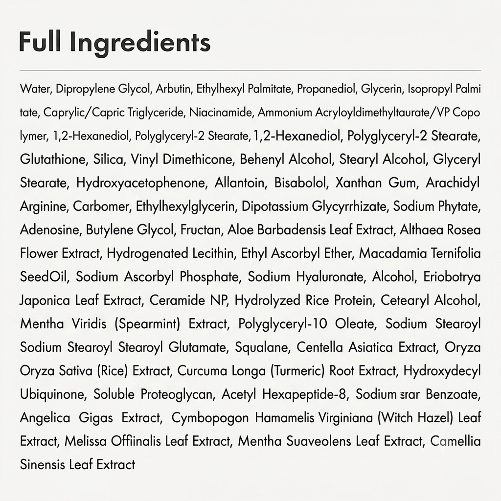 Alpha Arbutin + TXA Cream